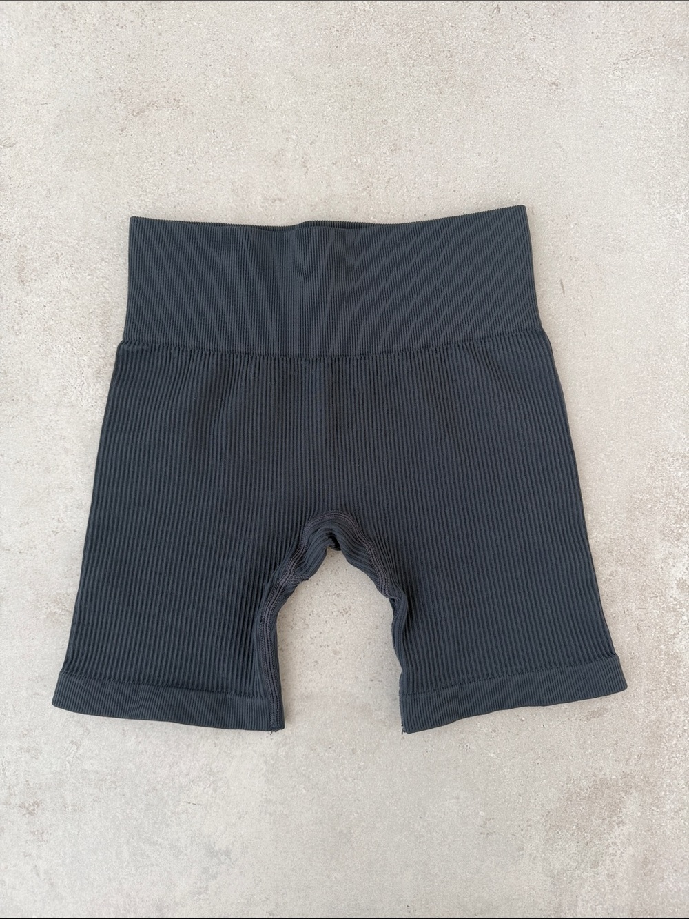 ADANOLA Ribbed navy Bike Shorts
